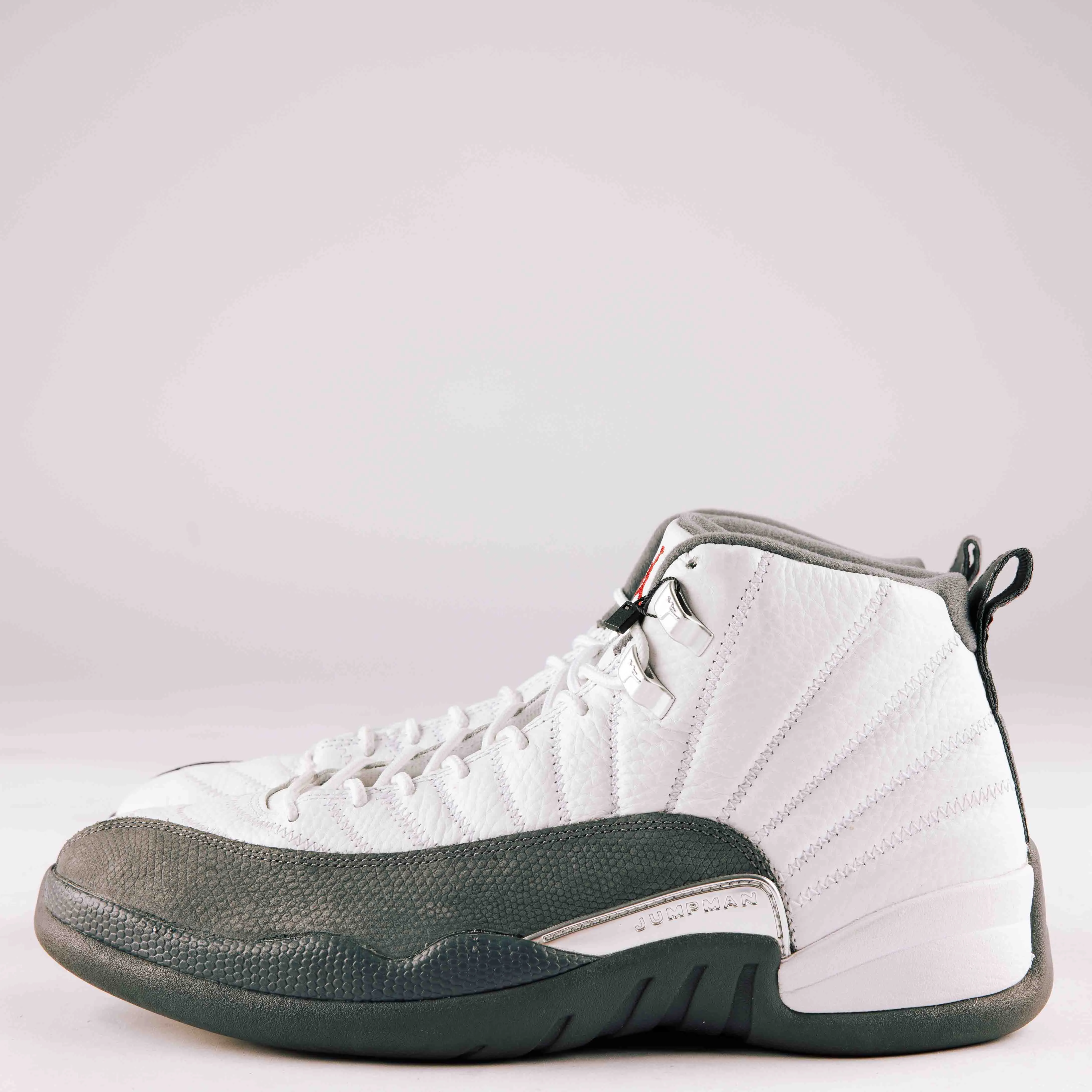 Jordan 12 Retro White Dark Grey - Used, No Box - 0257