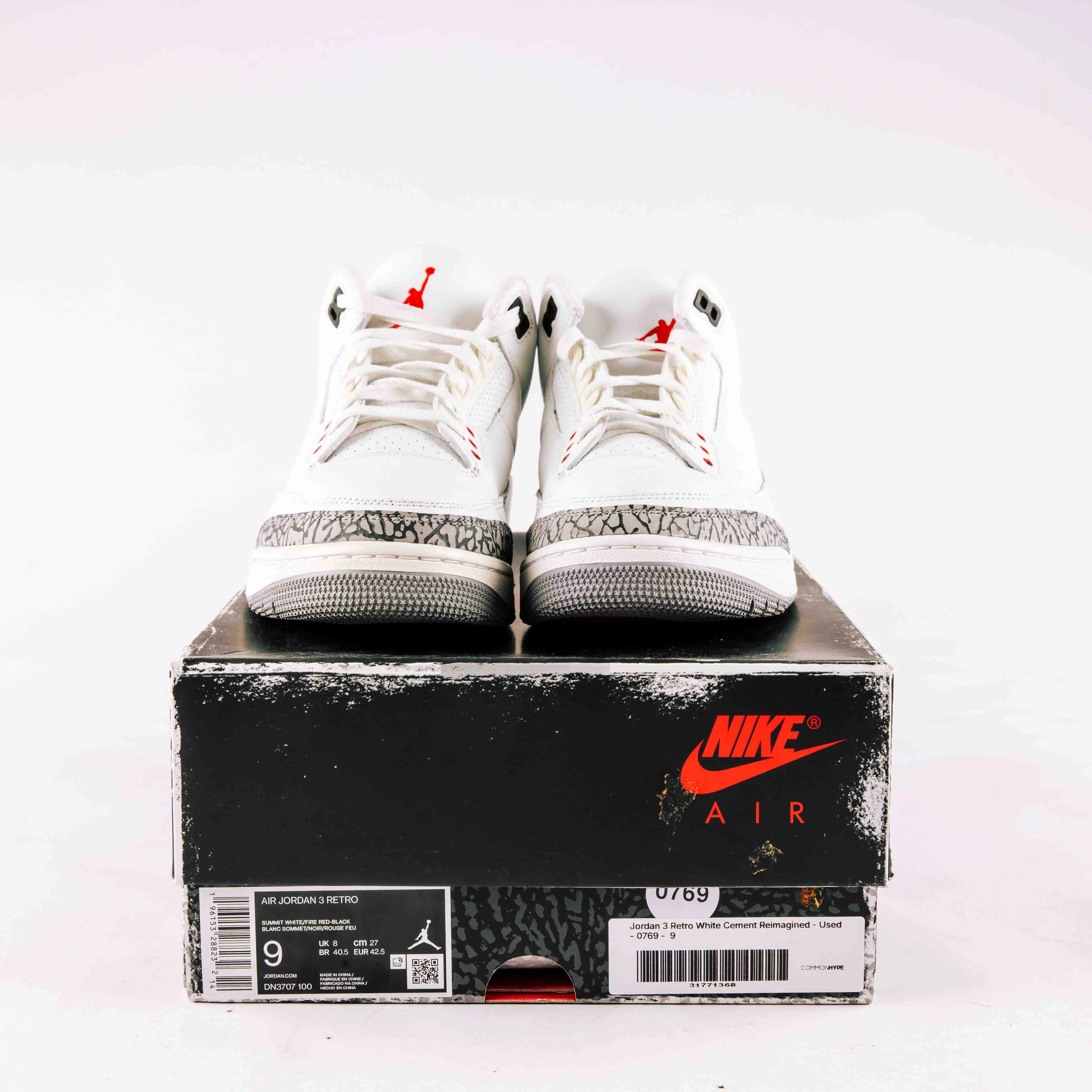 Jordan 3 Retro White Cement Reimagined - Used - 0769