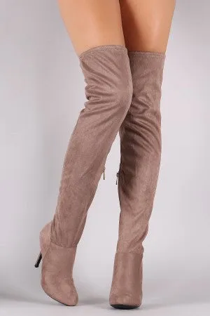 Kayley - Suede Stiletto Over-The-Knee Boots