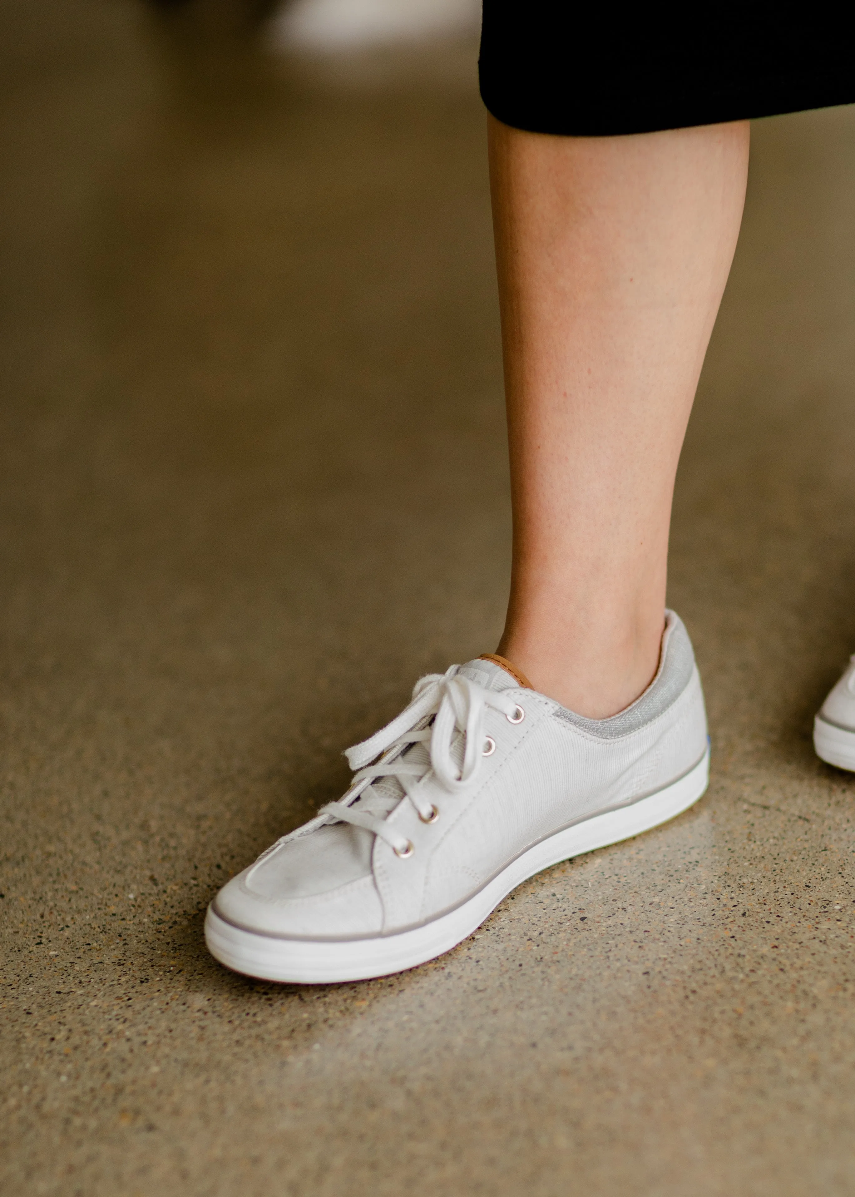 Keds Light Gray Striped Sneaker