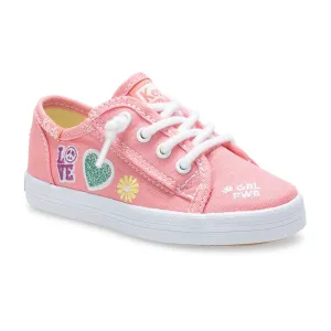 Kickstart Jr. Kid's Canvas Sneaker - Pink Patches