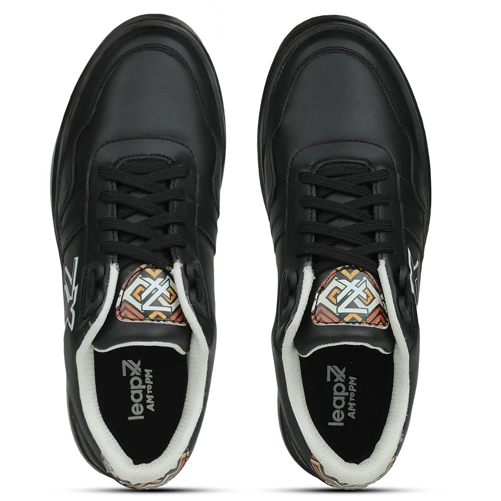 Leap7x Black Casual Sneakers For Men NICOLAS-1E By Liberty