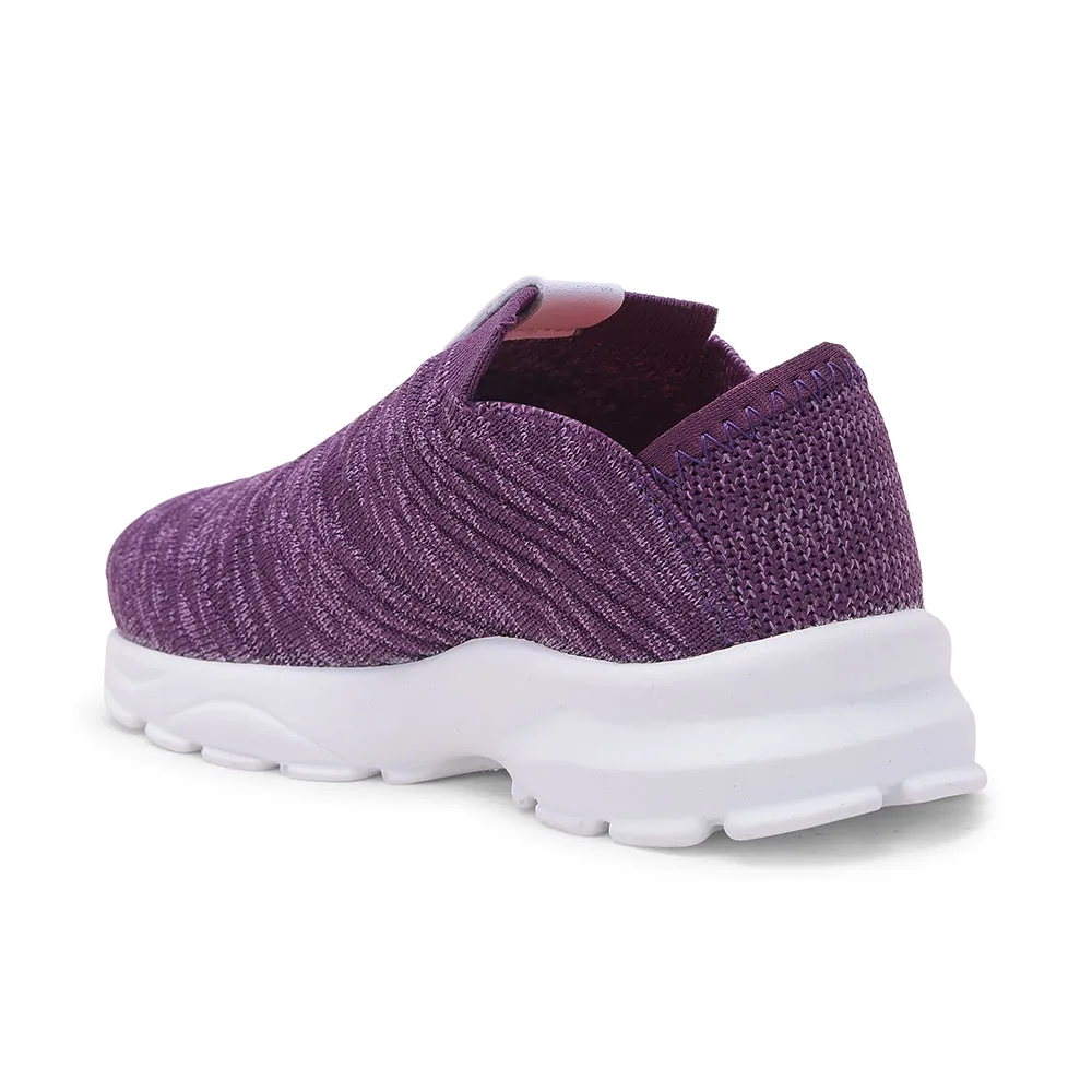 Leap7x by Liberty Kids JEEVA-25 Purple Casual Non Lacing Shoes