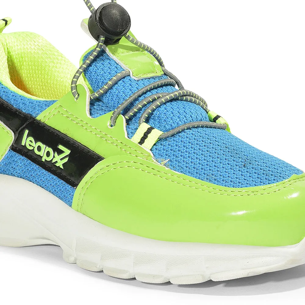 Leap7x Lacing Casual Shoes For Kids (P.Green) JEEVA-05 By Liberty