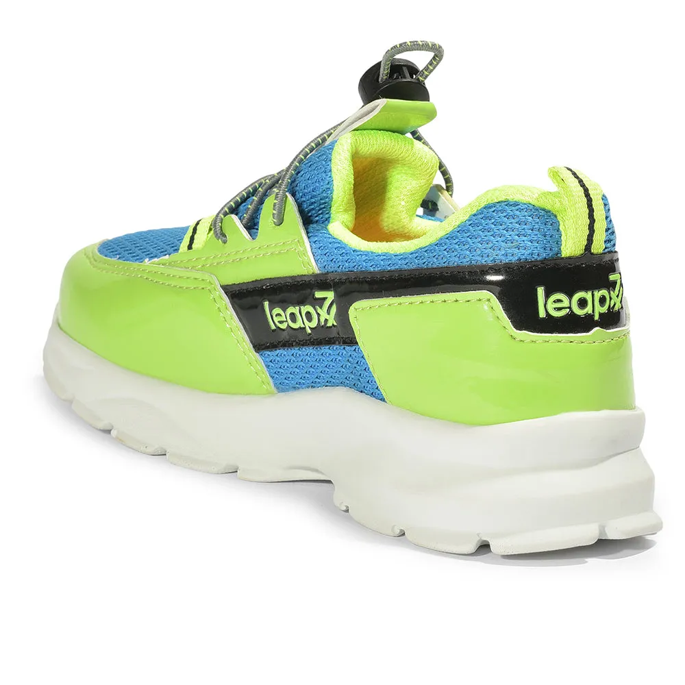 Leap7x Lacing Casual Shoes For Kids (P.Green) JEEVA-05 By Liberty