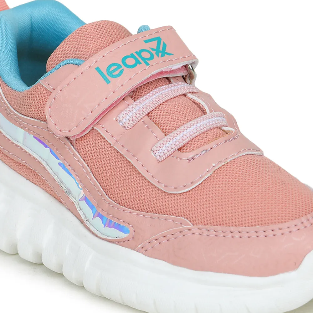 Leap7x Non Lacing Sports Shoes For Kids (Peach) PABLO-1 By Liberty