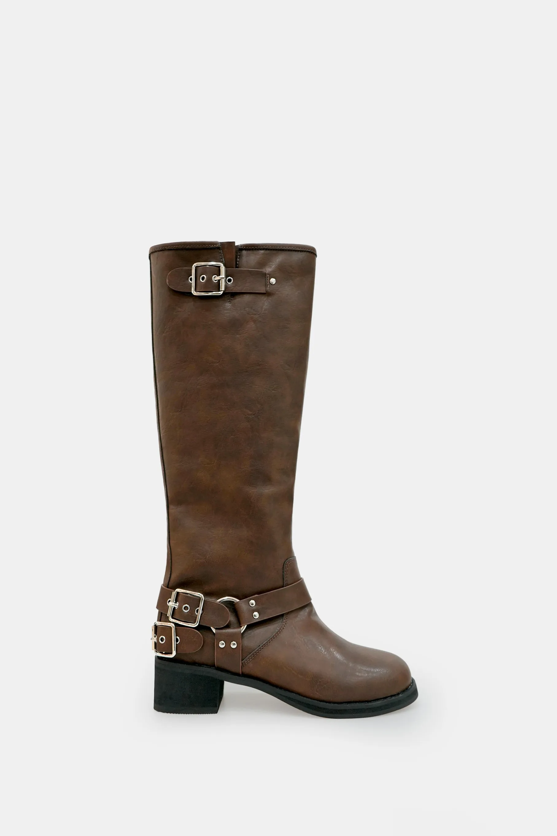 Leslie Buckle Boots