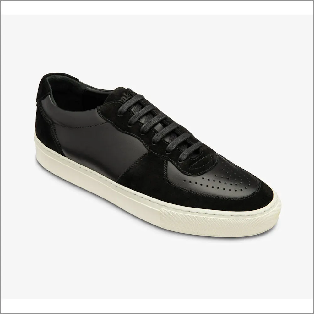 Loake Rush Black Leather and Suede Trainer Size 43 Only/