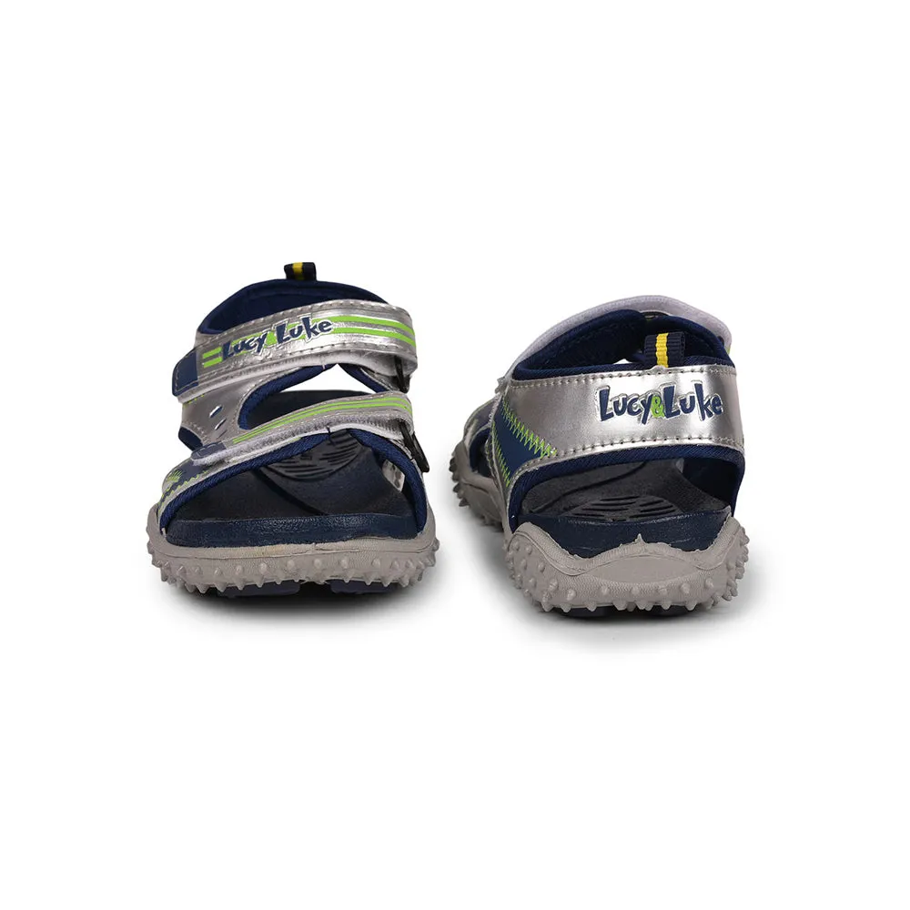 Lucy & Luke (Navy Blue) Casual Sandal For Kids RICO-15 By Liberty