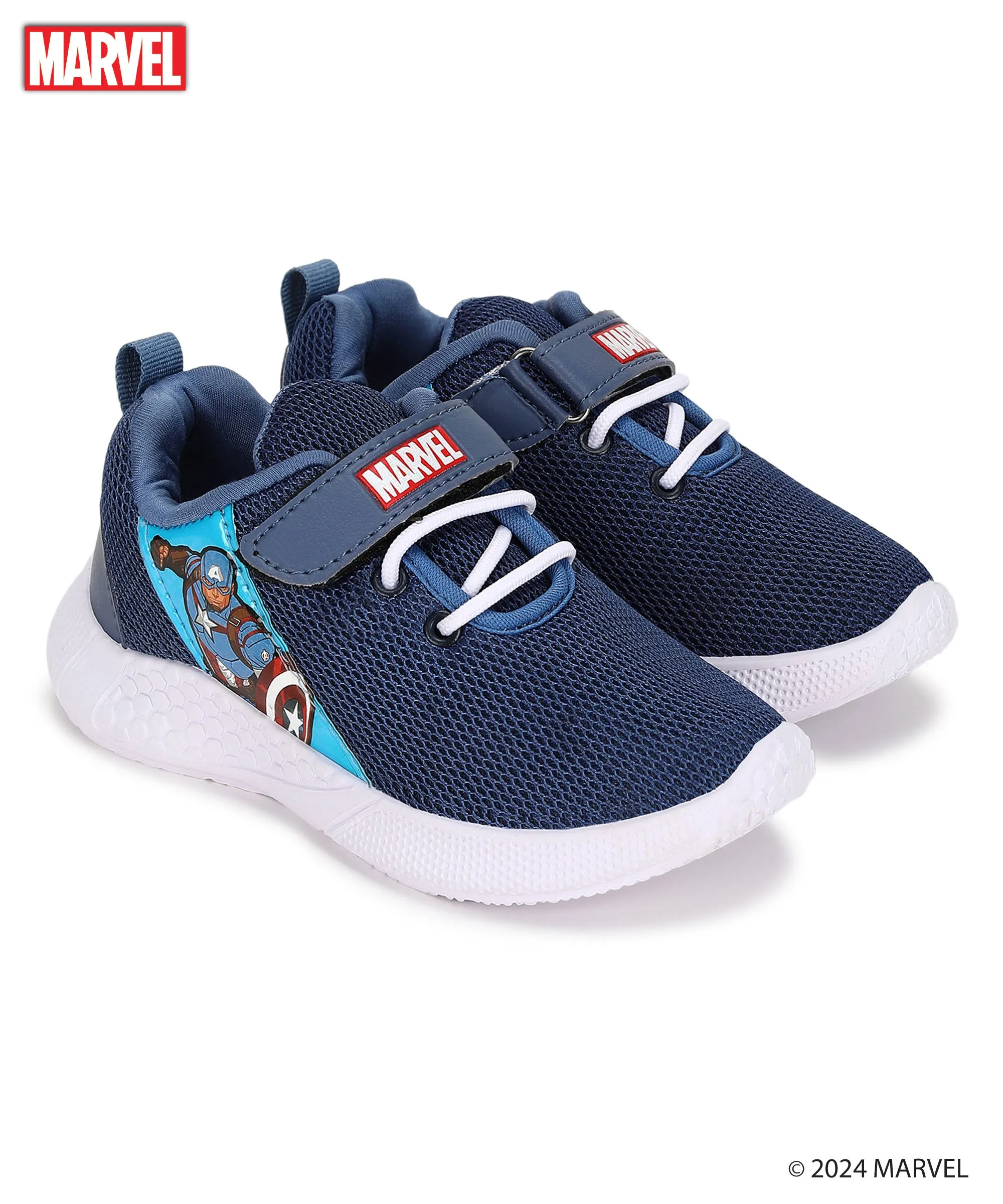 Marvel Captain America MK8011K Kids' Casual Shoes | Comfortable and Stylish Footwear for Boys with Durable Construction, Cushioned Support, and Stylish Design | Ideal for Everyday Use Royal Blue