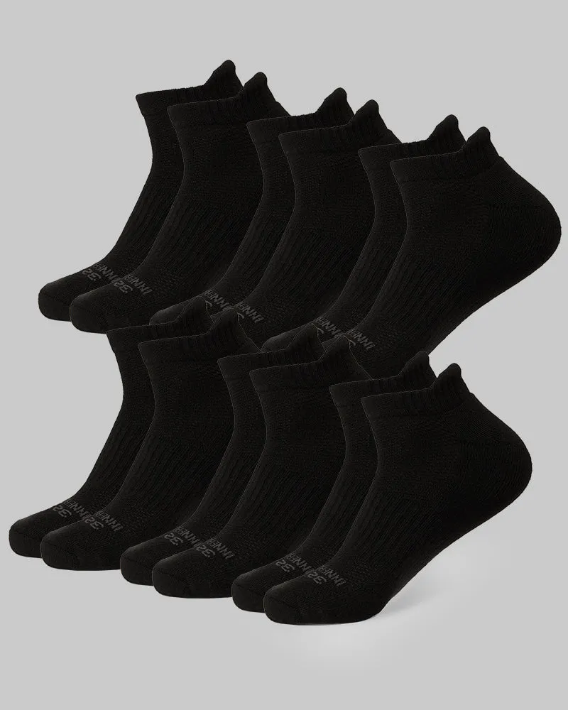 MEN'S 6-PACK COOL COMFORT ANKLE RUNNING SOCKS