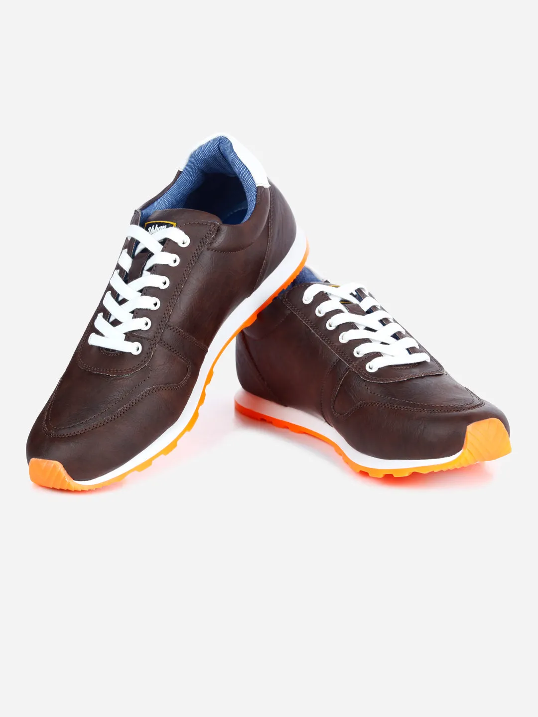 Men's Brown Lace Up Sneaker (ID3054)