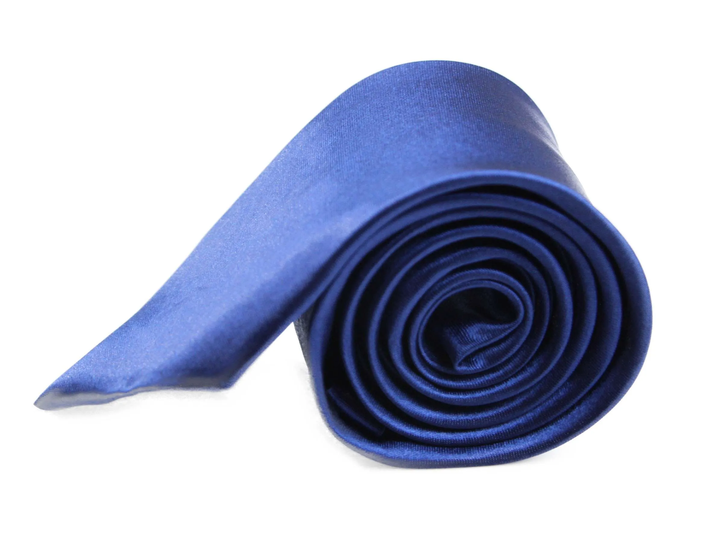 Mens Navy 8cm Plain Neck Tie