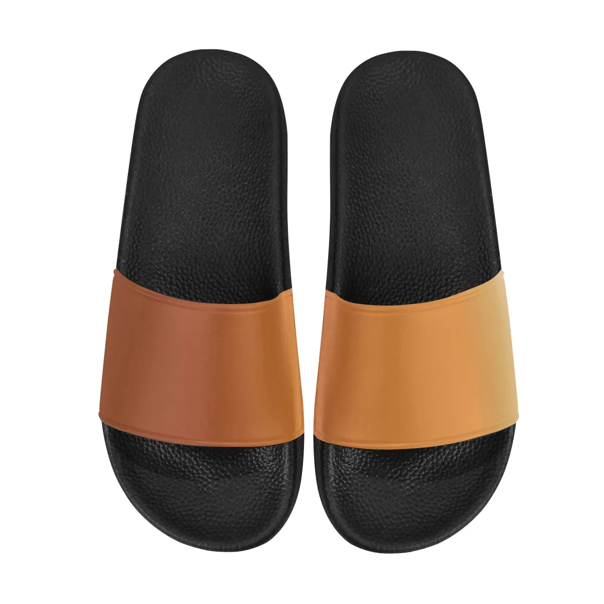 Men's Orange Gradient Print Sliders Sandal