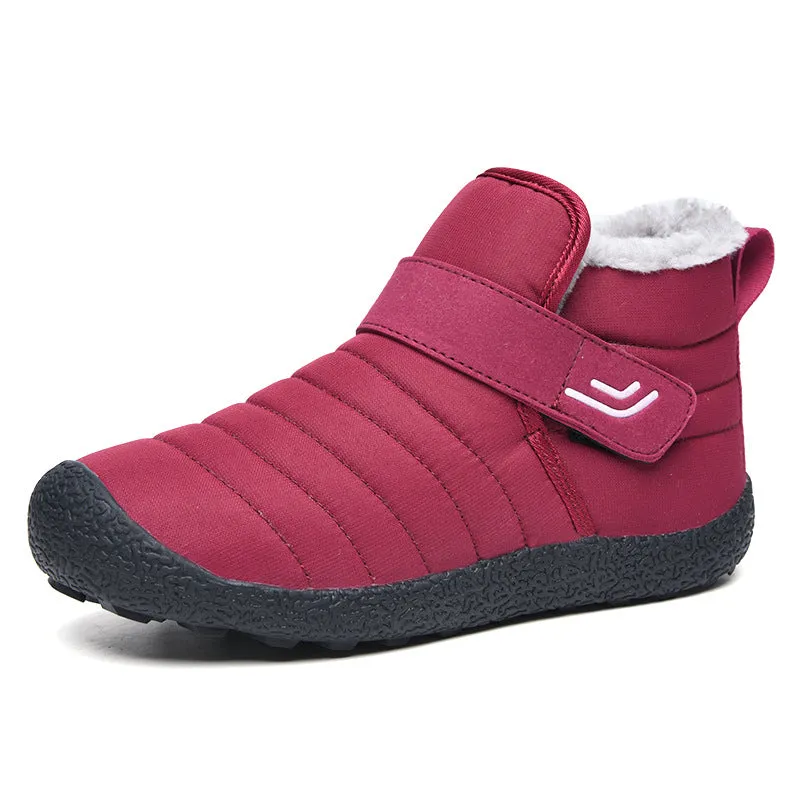 Men's Outdoor Winter High Top Cotton Shoes With Velvet And Thick