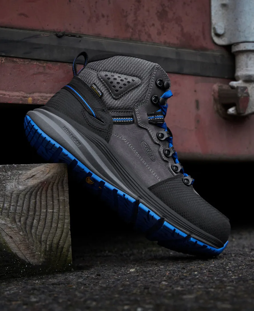 Men's Red Hook Waterproof Boot (Carbon Toe)  |  Steel Grey/Bright Cobalt