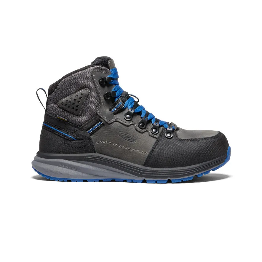 Men's Red Hook Waterproof Boot (Carbon Toe)  |  Steel Grey/Bright Cobalt