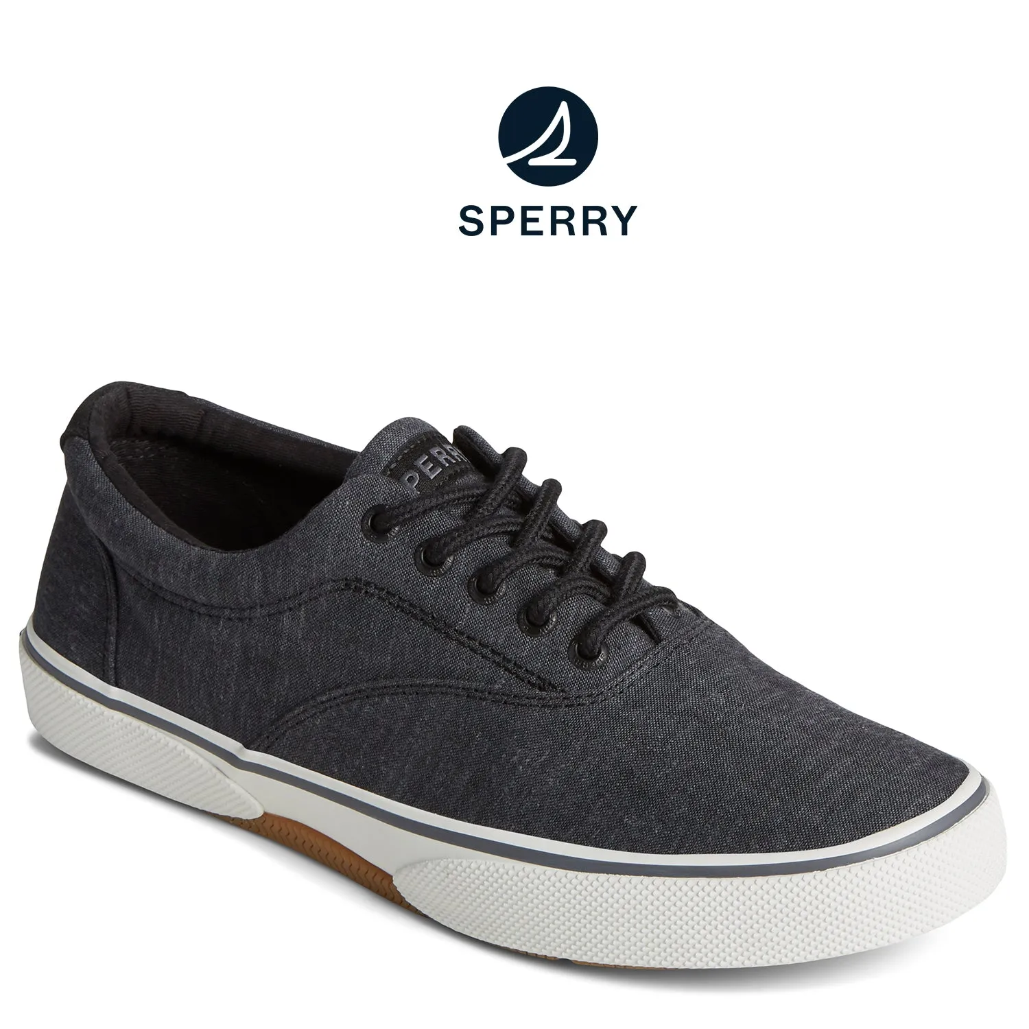 Men's SeaCycled™ Halyard CVO Chambray Sneaker Black (STS25749)