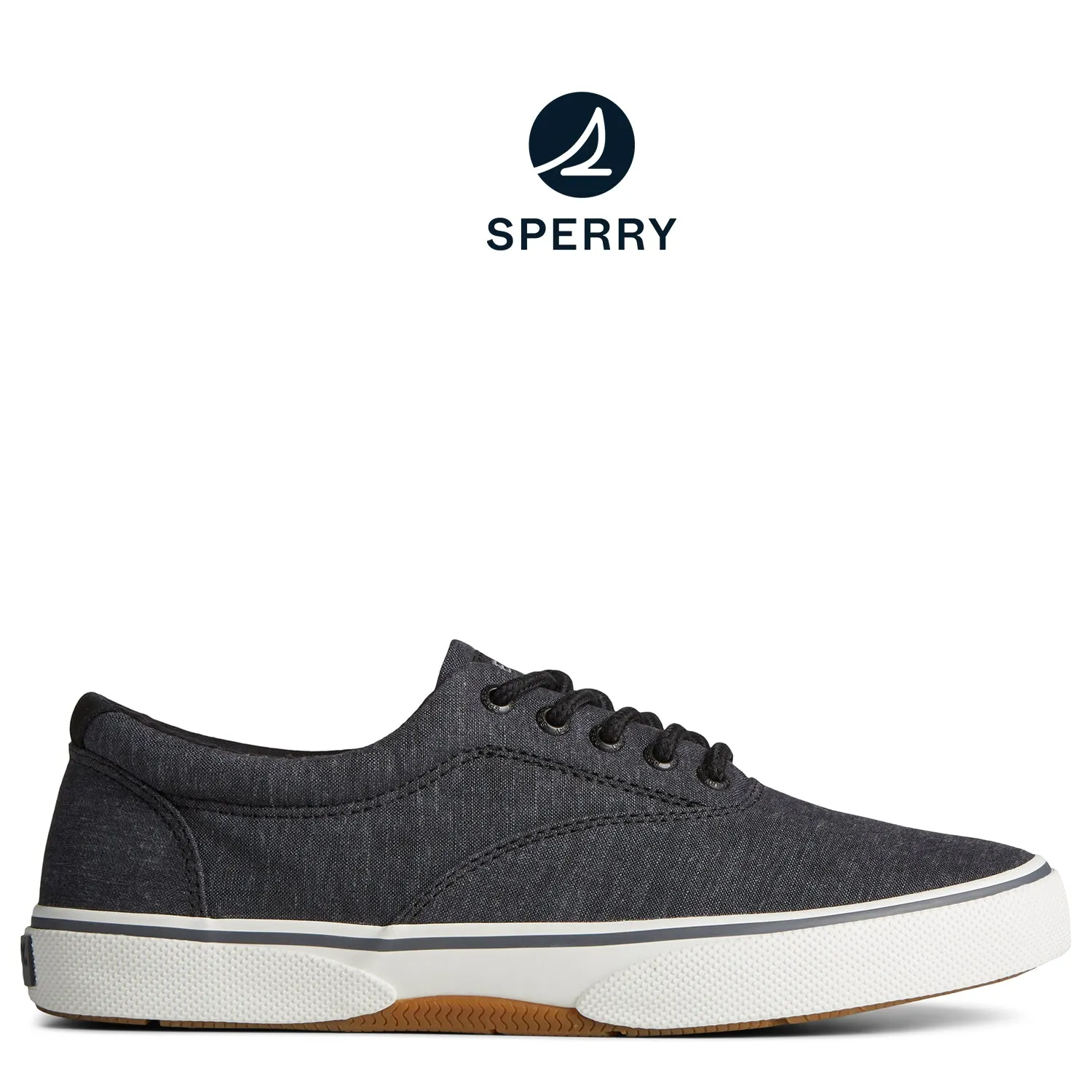 Men's SeaCycled™ Halyard CVO Chambray Sneaker Black (STS25749)