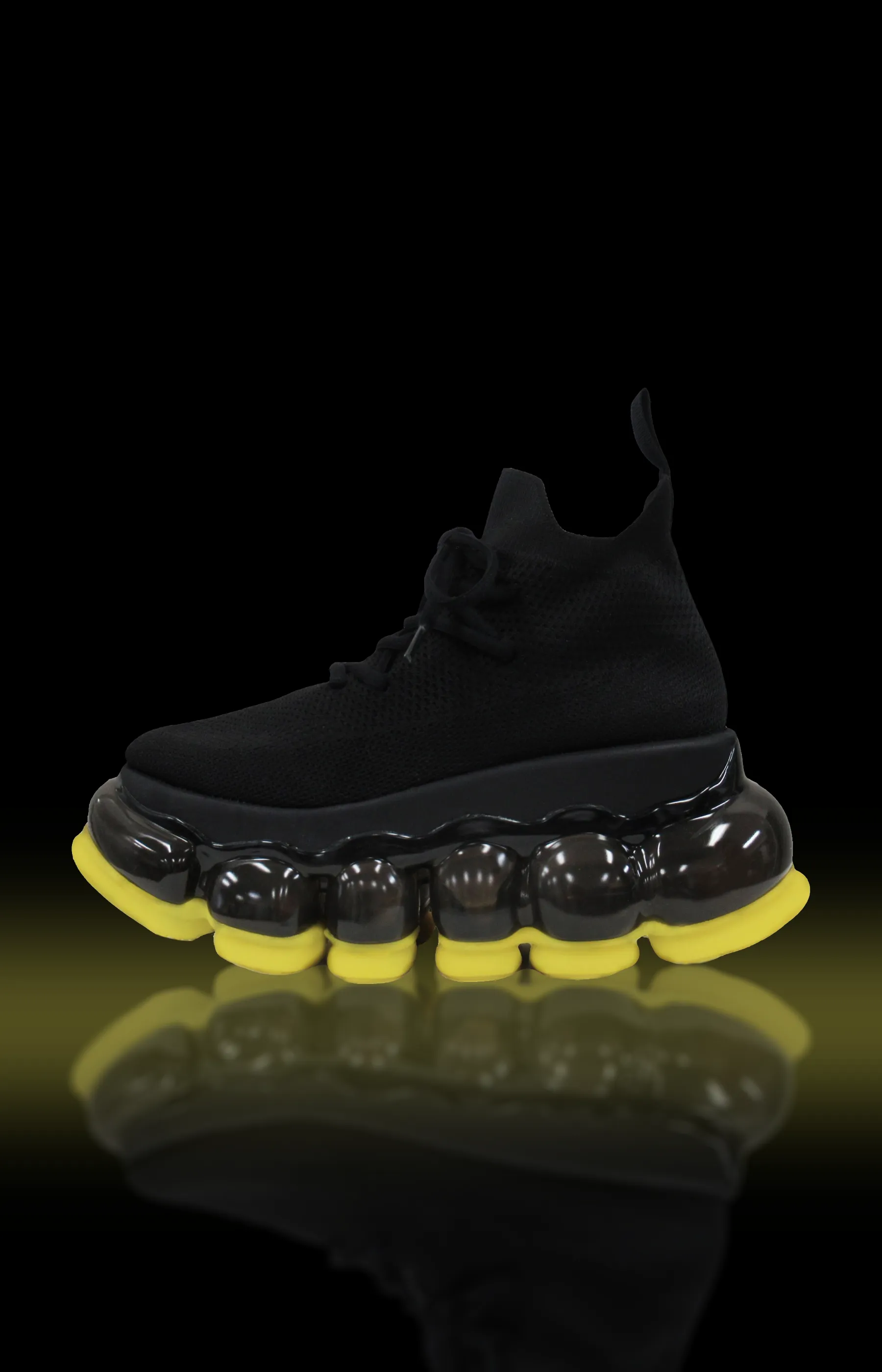 New "Jewelry" High Shoes / Yellow Black