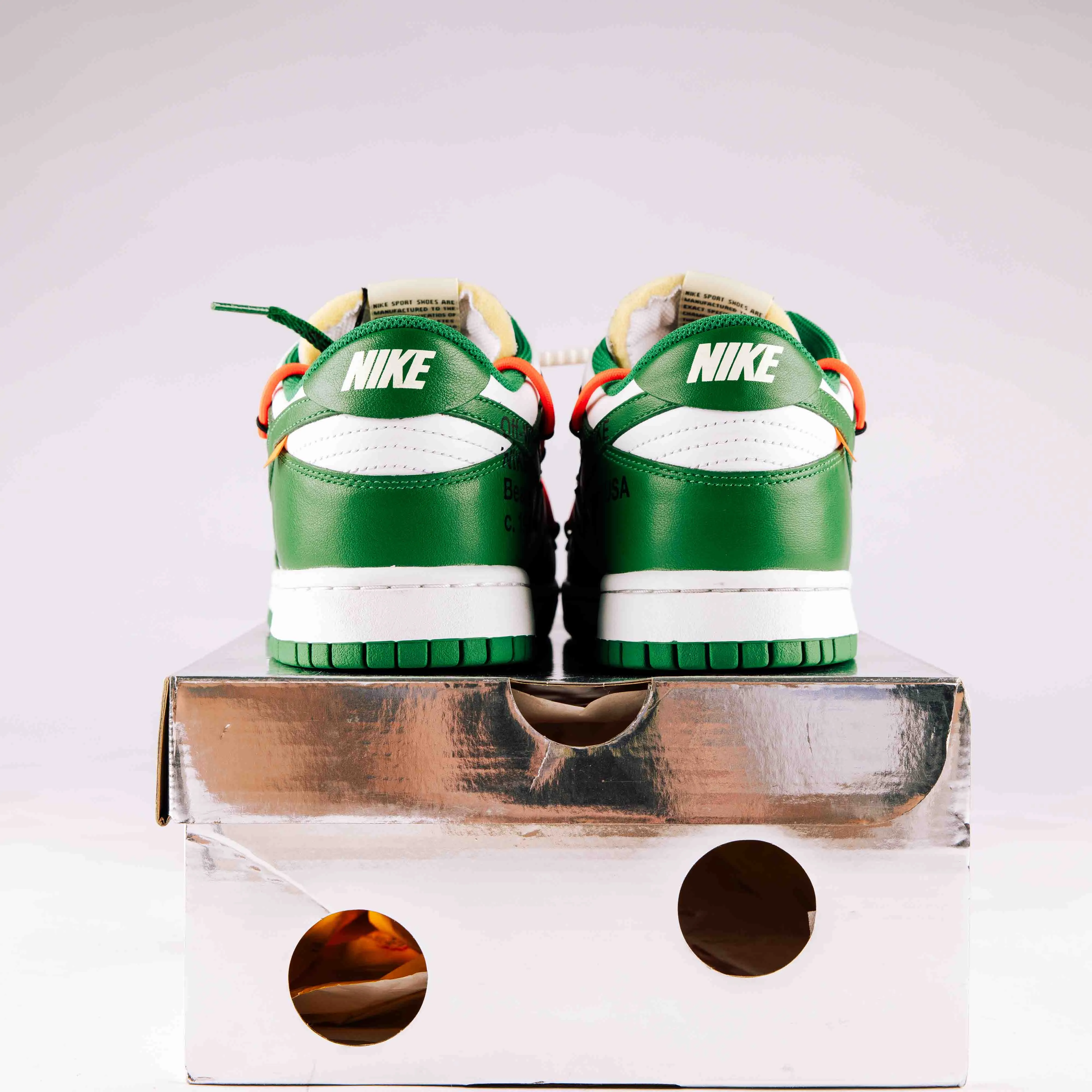 Nike Dunk Low Off-White Pine Green - Used - 0672