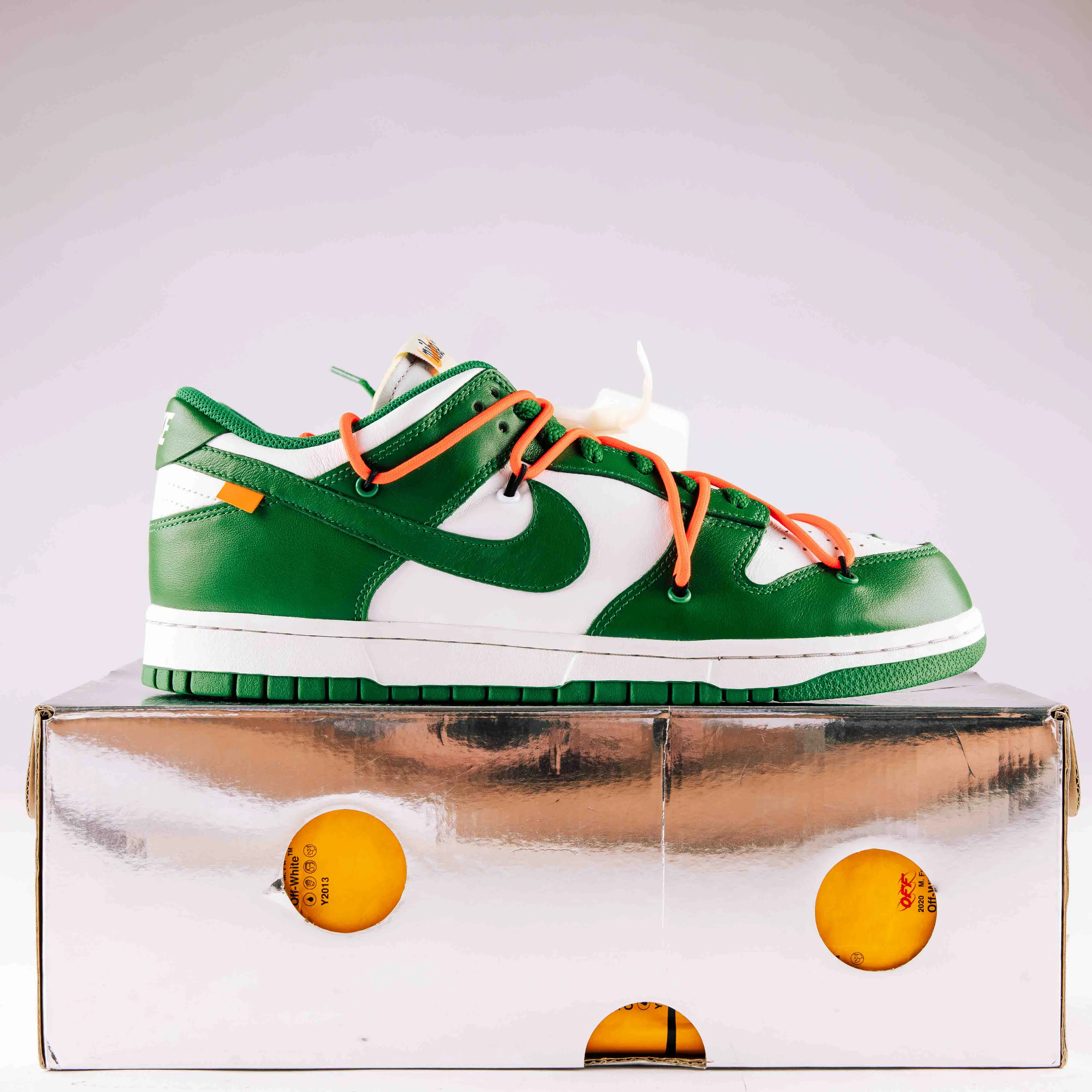 Nike Dunk Low Off-White Pine Green - Used - 0672