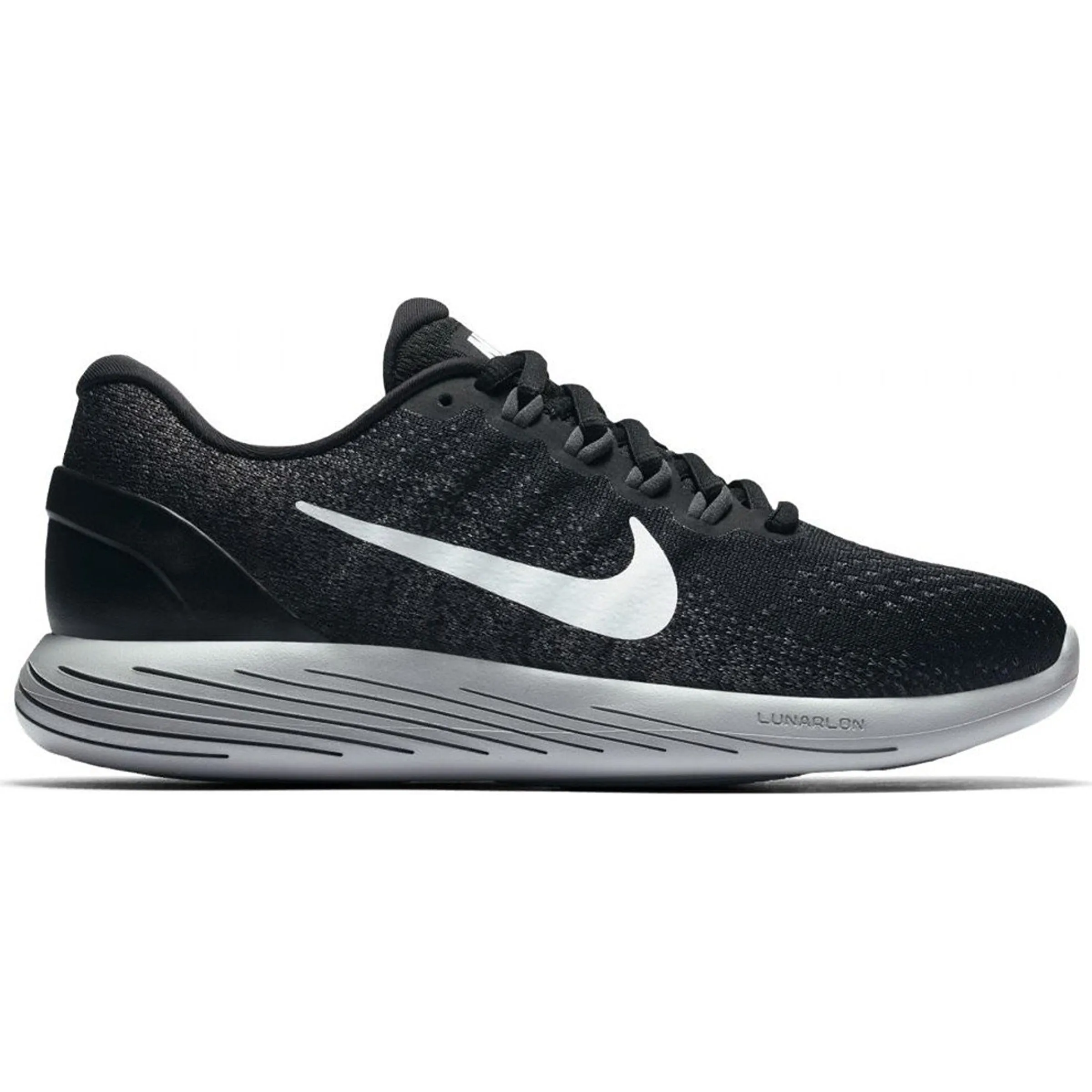 Nike LUNARGLIDE 9 Mens Black Athletic Running Shoes (904716-001)