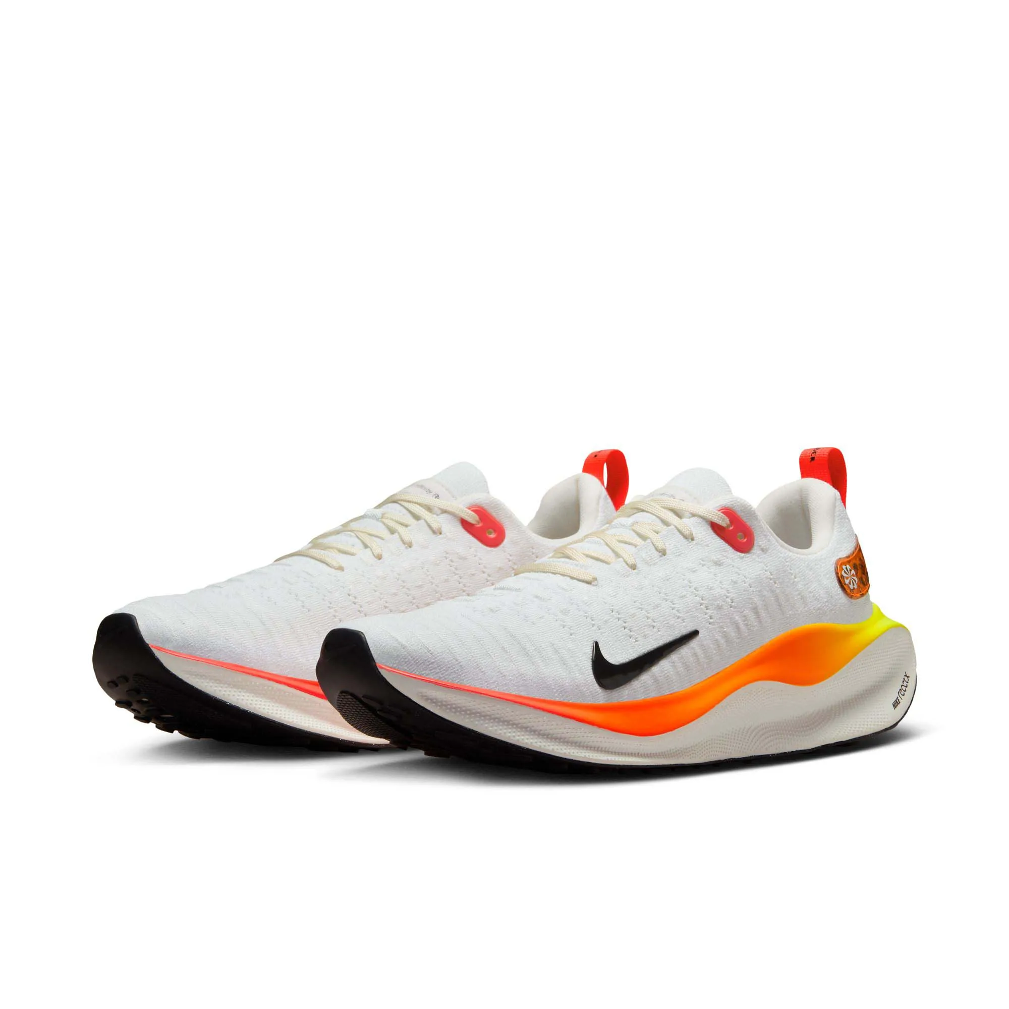 Nike | Men's InfinityRN 4 Road Running Shoes - White/Black-Bright Crimson-Total Orange