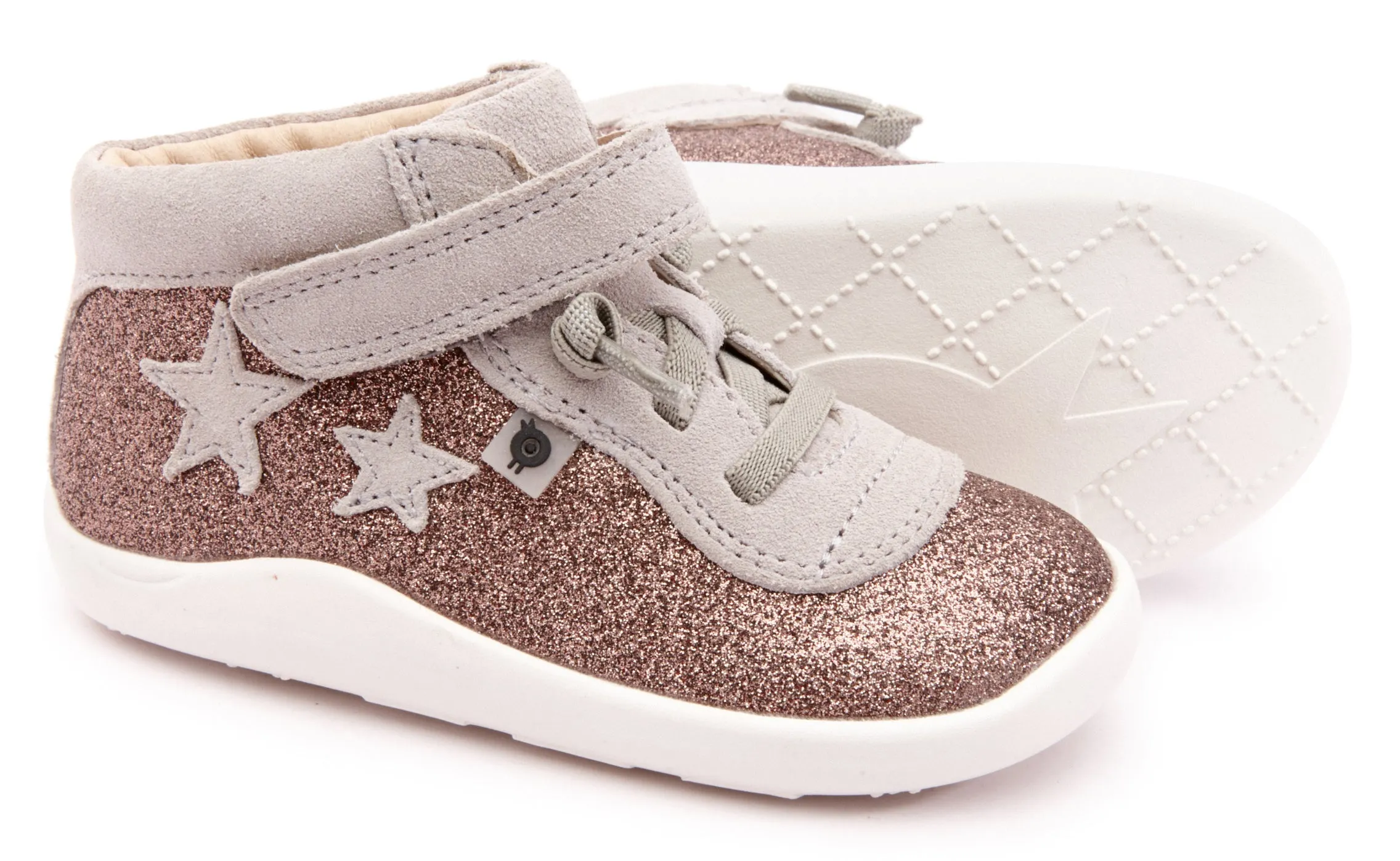 Old Soles Boy's & Girl's 8019 Star Avenue Sneaker - Glam Choc/Grey Suede