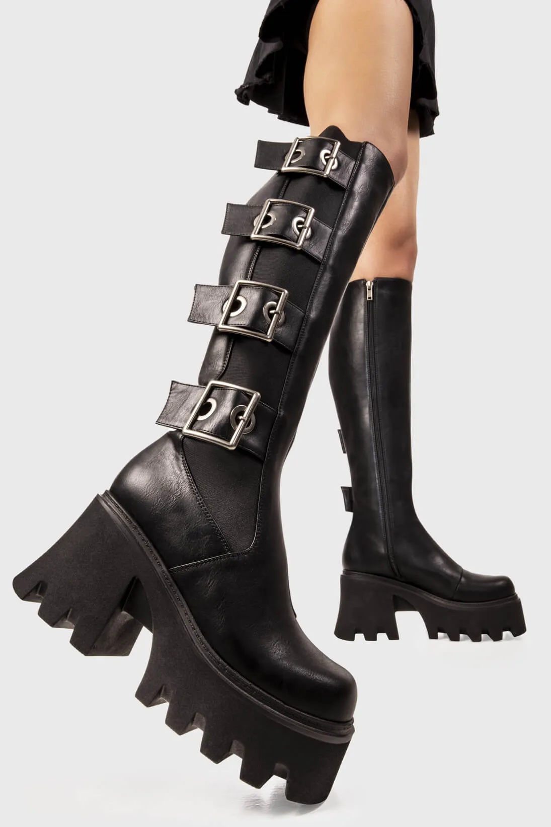 Orion's Belt Chunky Platform Knee High Boots