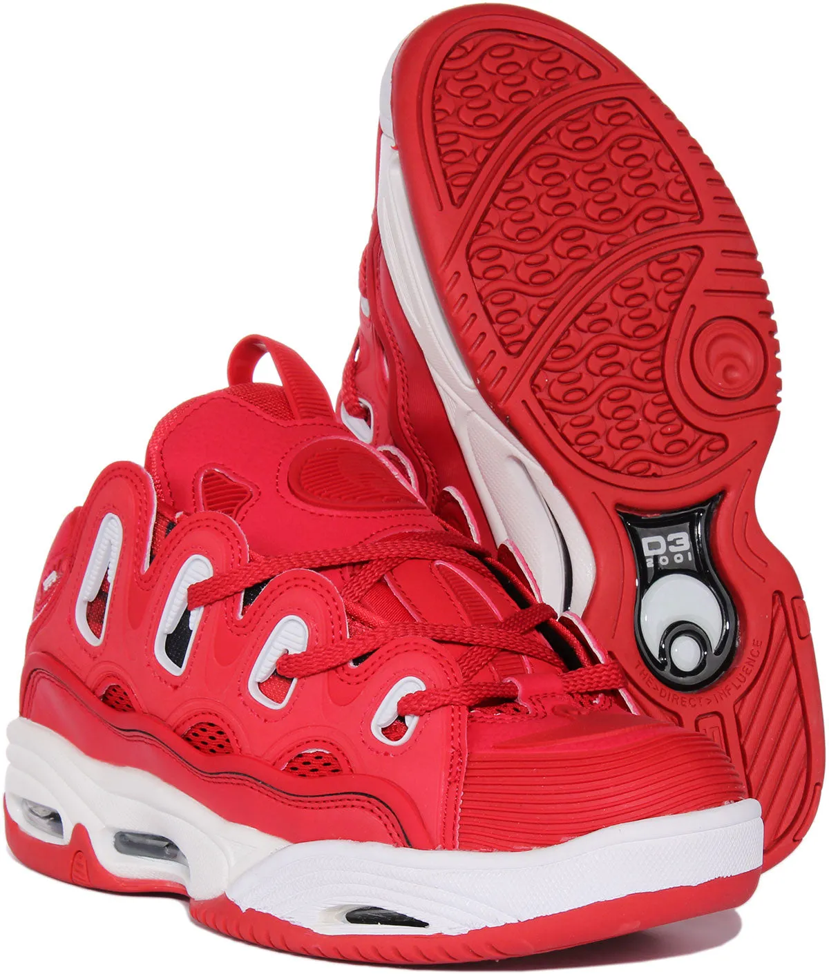 Osiris D3 2001 In Red White For Men