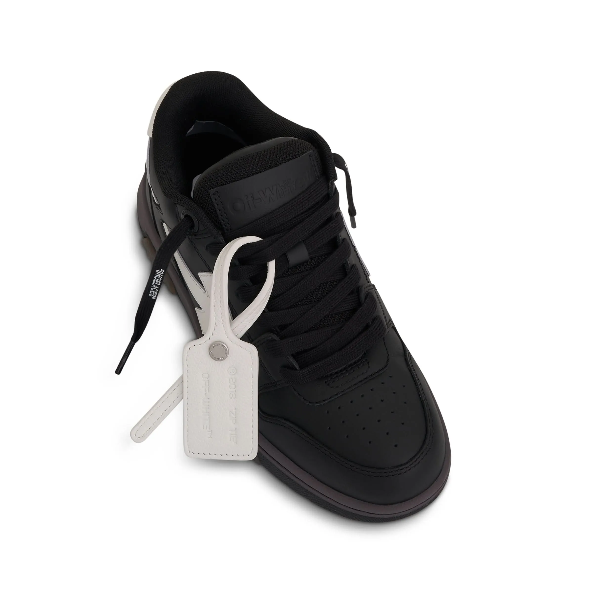 Out Of Office Leather Sneaker in Black