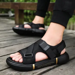 Outdoor Breathable Comfort Slip on Plus Size Open Shoes Casual Men Sandals Summer Shoes Sandal Mens PVC Sandalias  NANLX4