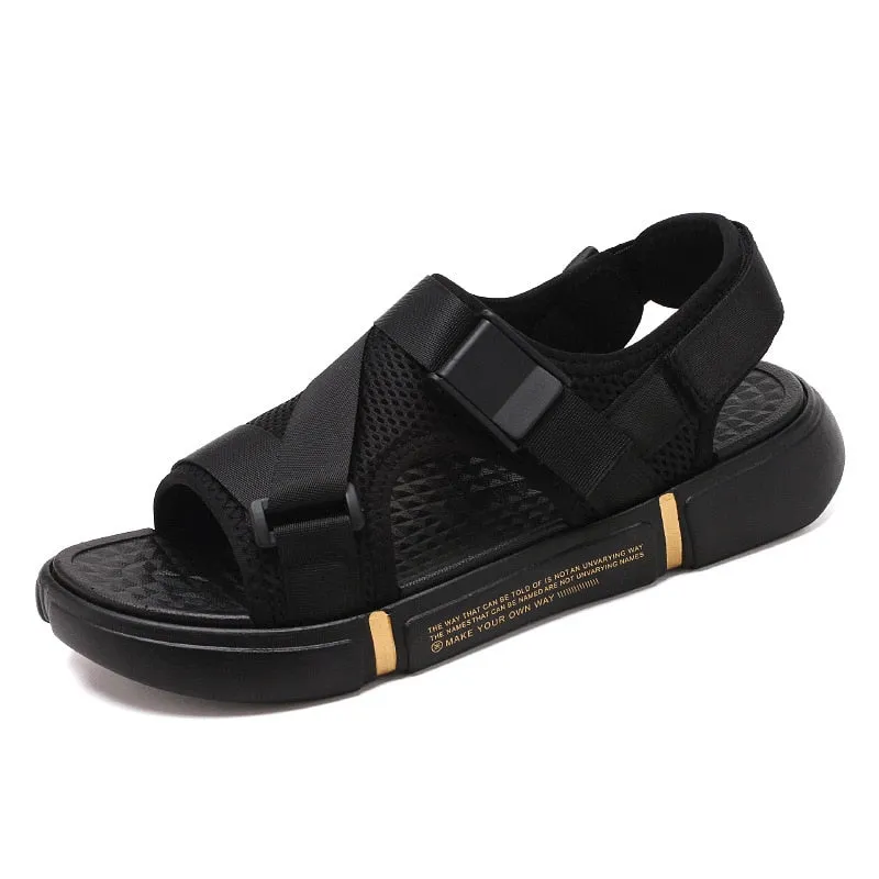 Outdoor Breathable Comfort Slip on Plus Size Open Shoes Casual Men Sandals Summer Shoes Sandal Mens PVC Sandalias  NANLX4