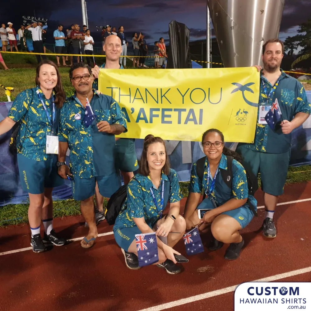 Pacific Games, Samoa 2019 - Aussie Team Uniforms