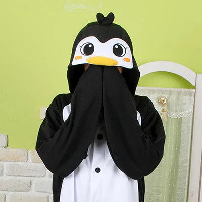 PITaPATs onesie animal jumpsuit costume - long sleeve black penguin