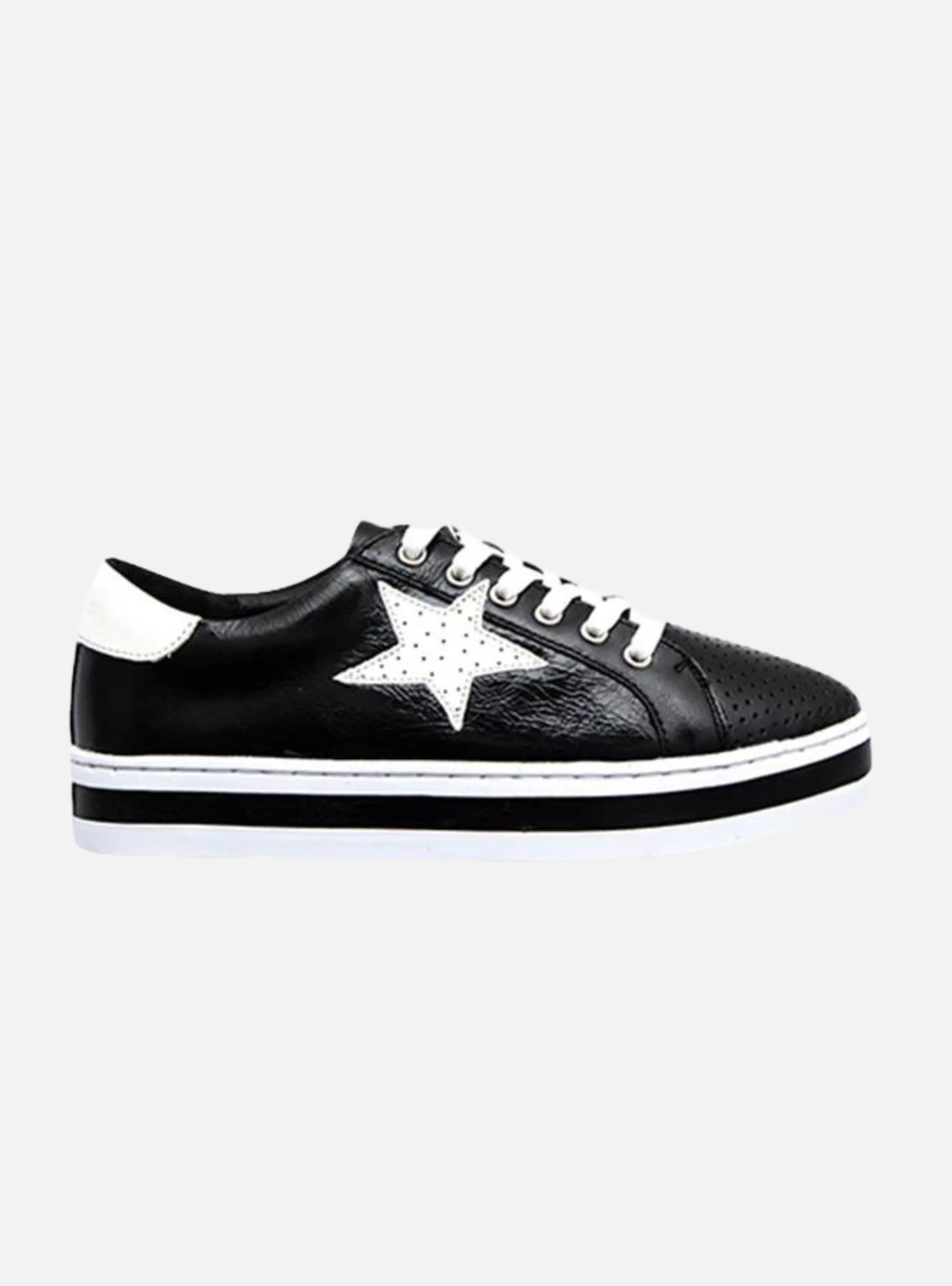 PIXIE SNEAKER - Black/White Crush