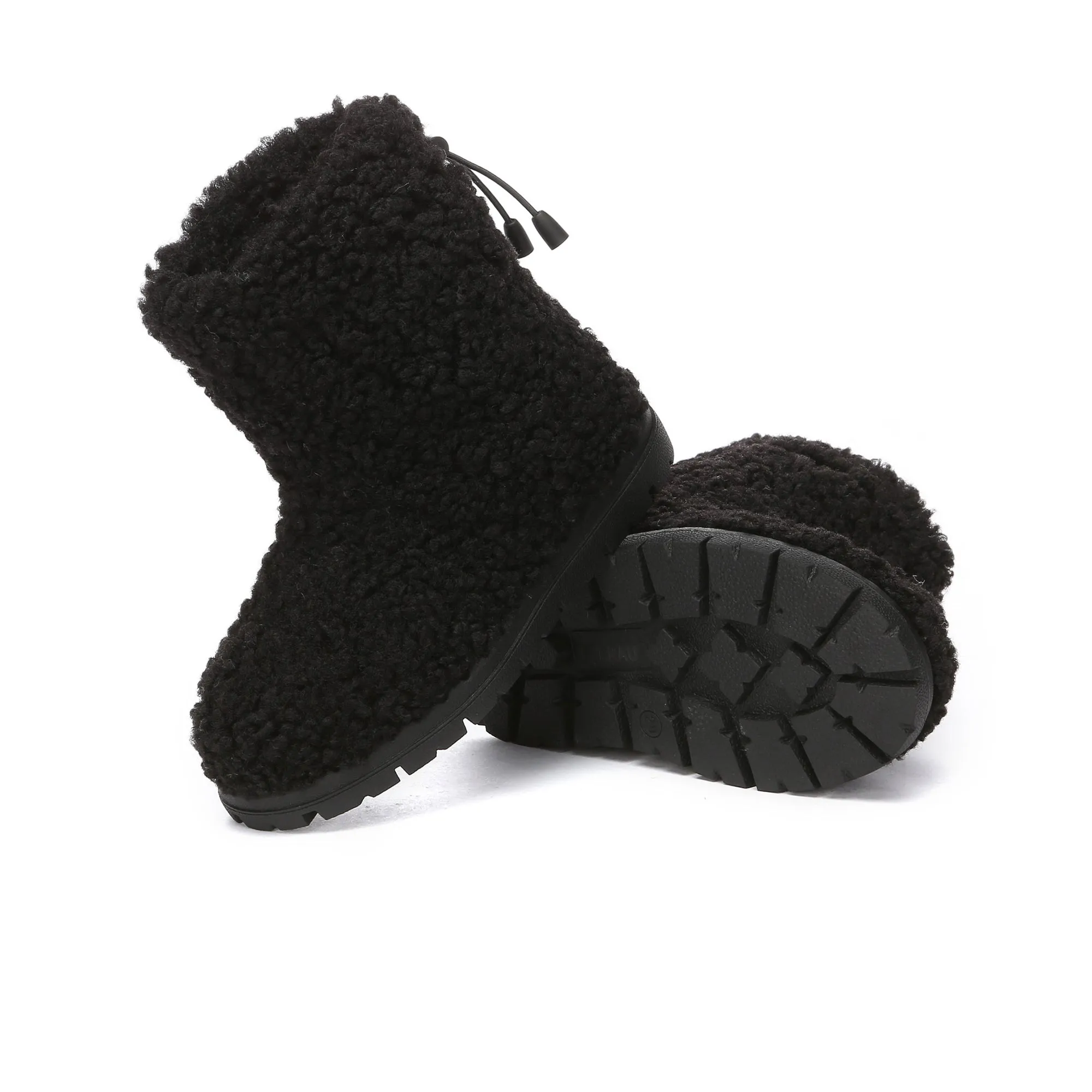 PlushCozy Kids Short Platform UGG Boots