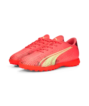 Puma Ultra Play Junior Turf Soccer Shoes 106926 03  FIERY CORAL-FIZZY LIGHT-PUMA BLACK