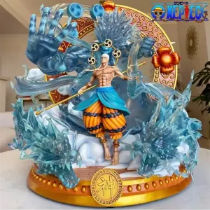 "35cm One Piece Anime Figure – Thor Enel GK Figurine, Oversized Manga Statue, Action Model Toy, Collectible Ornament for Kids & Fans"