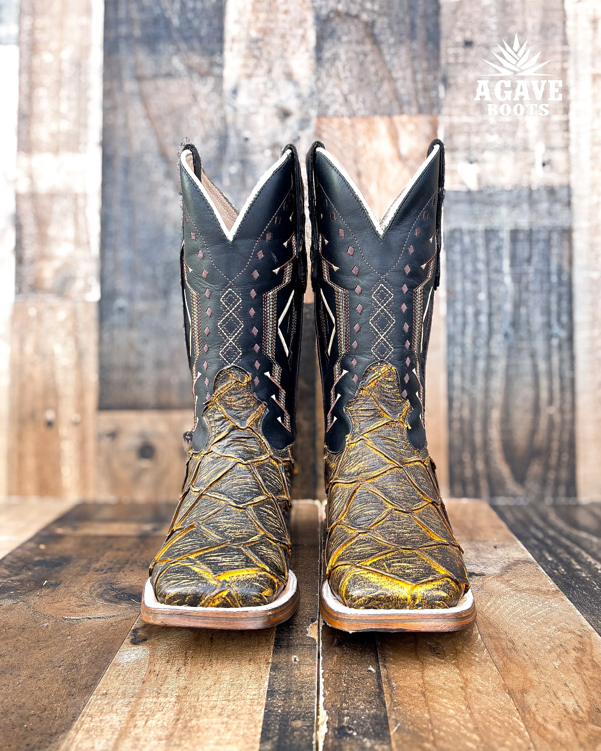 "HONEY" BASS | MEN SQUARE TOE WESTERN COWBOY BOOTS