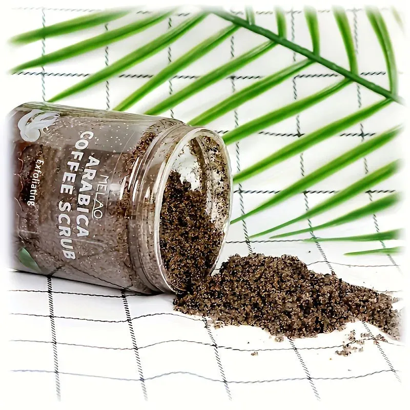 "MELAO Arabica Coffee Scrub – All-Natural Exfoliating Body Scrub with Dead Sea Salt for Skin Care & Moisturizing Benefits"