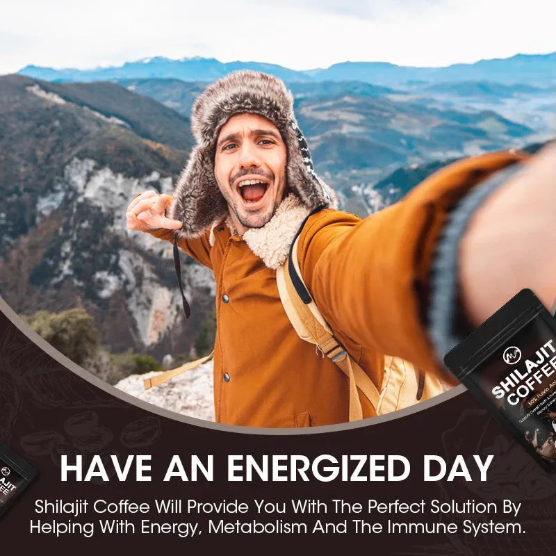 "Minch Pure Himalayan Shilajit Coffee – High Potency for Energy Boost, Immune Support, & Focus with 85  Trace Minerals for Optimal Health & Wellness"