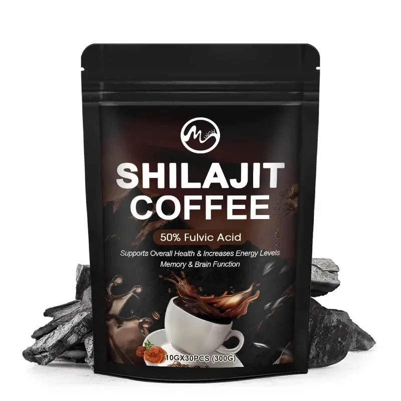 "Minch Pure Himalayan Shilajit Coffee – High Potency for Energy Boost, Immune Support, & Focus with 85  Trace Minerals for Optimal Health & Wellness"