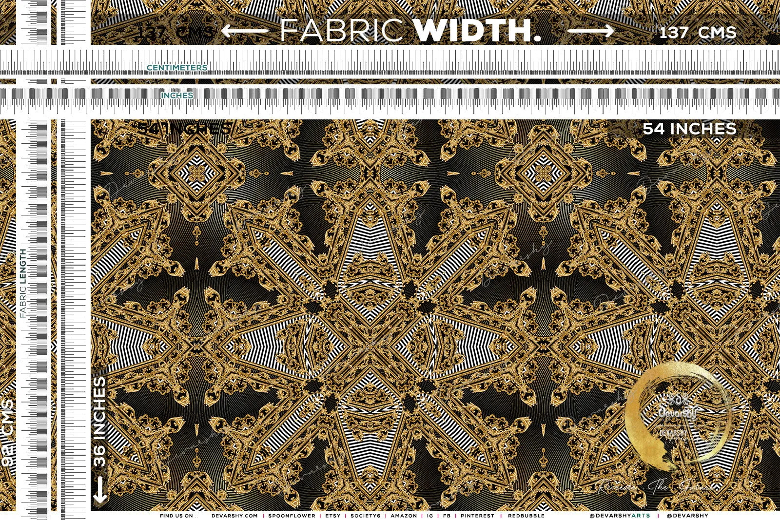 Russian Baroque Upholstery Fabric 3meters 4 Designs & 12 Furnishing Fabrics Decorative Gold Fabric By the Yard  | D20037