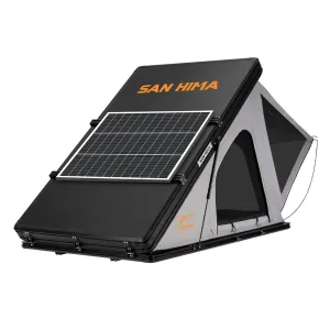 San Hima Kalbarri Roof Top Tent Hardshell With Roof Rack   130W Solar Panel