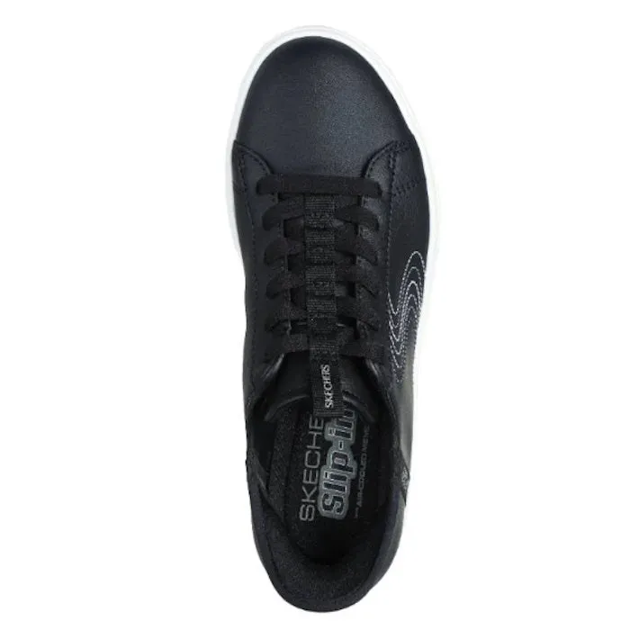 Skechers Eden LX Royal Stride Black White Slip In Trainer