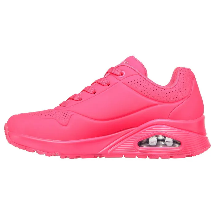 Skechers Uno Night Shades Womens Trainer- Hot Pink