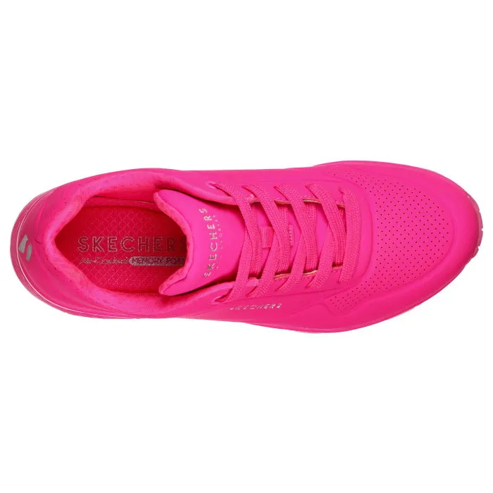 Skechers Uno Night Shades Womens Trainer- Hot Pink