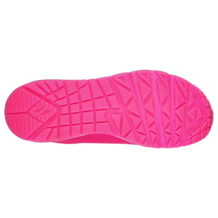 Skechers Uno Night Shades Womens Trainer- Hot Pink